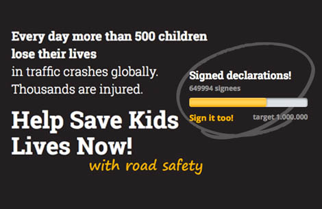 #SaveKidsLives Campaign Exceeded 600,000 Signatures